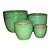 CJ. DE VASOS VIETNAMITA VERDE - 4 PCS - Imagem 1