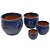 CJ. DE VASOS VIETNAMITA AZUL COM 04 PCS - Imagem 1