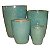 CJ. DE VASOS VIETNAMITA VERDE - 4 PCS - Imagem 1