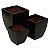 CJ. DE VASOS VIETNAMITA PRETO 3 PCS - Imagem 1