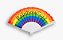 LEQUE VRAAHH (RAINBOW FEST MARCA) - GRANDE - Imagem 1