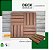 Deck Modular Texturizado 43x43 cm - Ideal para Ambientes Externos - Imagem 2