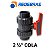 Válvula Registro Esfera Pvc-u 2 1/2" Cepex - 2 Vias 73mm (Cola) - Imagem 3