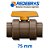Válvula Esfera Pvc Iso/din 75mm Tigre Ptfe Epdm - Imagem 2