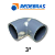 Joelho 45 Cpvc Sch80 - Cola - 3" (polegada) - Imagem 3