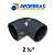 Joelho 45 Pvc Sch80 (pvc-u) - Cola - 2 1/2" - Imagem 3