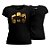 Camiseta Casual Baby Look Dourado - Imagem 1