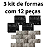 kit 36 formas de rock fece para fazer um metro quadrado - Imagem 2