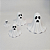 Kit 4 Fantasmas Decorativos 3D - Imagem 3