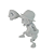 Boneco Esqueleto Anime com Chapéu de Palha Impressão 3D - Imagem 5