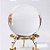 Bola de Cristal Média Base Dourada – 8cm - Imagem 1