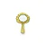 Abebe Miniatura Dourado - Imagem 1