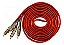 Cabo Rca 2x2 Uppertech Tripla Blindagem 5metros Vermelho - Imagem 3