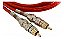 Cabo Rca 2x2 Uppertech Tripla Blindagem 5metros Vermelho - Imagem 4