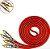 Cabo Rca 2x2 Uppertech Tripla Blindagem 5metros Vermelho - Imagem 1