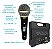 Kit 3 Microfones Profissional LeSon Sm58 K3 Preto Com Maleta Preto - Imagem 3