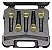 Kit 5 Microfones Profissional LeSon Sm58 K5 Cardioide Maleta Preto - Imagem 4