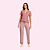 PIJAMA MANGA CURTA CALÇA COMPRIDA FEMININO - FLAMINGO - Imagem 1