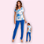 PIJAMA MANGA CURTA CALÇA COMPRIDA FEMININO - FLORAL ROYAL - Imagem 1