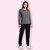 PIJAMA LONGO FEMININO - CINZA CHUMBO - Imagem 1