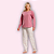 PIJAMA MOLETINHO FLANELADO FEM - POA ROSA - Imagem 1