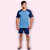 PIJAMA CURTO MASCULINO - AZUL-MARINHO E AZUL CELESTE - Imagem 1