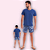 PIJAMA CURTO MASCULINO - FOLHAGEM MARINHO - Imagem 1