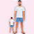 PIJAMA CURTO MASCULINO	- SHARK - Imagem 1