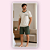PIJAMA CURTO MASCULINO - VERDE - Imagem 1