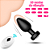 Plug Anal Vibratório de Silicone e Vibro com Controle - Imagem 2