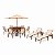 Conjunto Lótus Completo com Mesa Giro Externo - Imagem 1