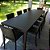 Conjunto de Mesa Retangular com Tampo de Alumínio e 10 Cadeiras - Imagem 2