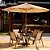 Conjunto de mesa Lótus Tampo Liso com 4 Cadeiras e Ombrelone - Imagem 4