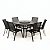 Conjunto de mesa Lótus Giro Externo com 6 Cadeiras - Imagem 1