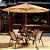 Conjunto de mesa Lótus Tampo Liso com 4 Poltronas - Imagem 3