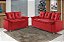 SOFA 3X2 LUG - PAMPULHA - TEC 40 VERMELHO - Imagem 2