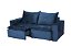 SOFA RETR DUBAI 184CM - LISO AZUL - AREZZO - Imagem 1