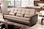 SOFA CAMA VIENA LINHO BEGE/2274 C/ KORINO MARROM/2239 LUXURY - Imagem 3