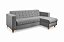 SOFA COLORADO C/ CHAISE 213CM LINHO CINZA/566 - JC ESTOF - Imagem 2