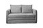 SOFA CAMA NORONHA LINHO CNZ ESC/566-BR P/COLCHAO  - JC ESTOF - Imagem 1
