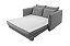 SOFA CAMA SF.4390 NORONHA VELUDO CINZA 526-BR P/COLCHAO - JC - Imagem 4