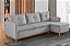 SOFA CHAISE ORLANDO LINHO CINZA/27 - BOARETO - Imagem 2