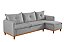 SOFA CHAISE ORLANDO LINHO CINZA/27 - BOARETO - Imagem 1