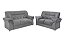 SOFA CJ 3X2 LUG CAETE/2084 VEL CINZA/D 2075 - LUFER - Imagem 1