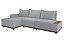 SOFA CHAISE SUICA/3078 BRACO MESA LIN CINZA/D 2124 - LUFER - Imagem 1