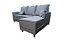 SOFA CHAISE BOLONHA LIN CINZA/05 - PRIMOR - Imagem 2