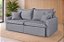 SOFA RETR AUSTRIA 180CM LIN CINZA/27 - BOARETO - Imagem 3