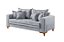 SOFA FIXO PORTUGAL 200CM LIN CINZA/27 - BOARETO - Imagem 1
