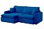 SOFA RETR S/CX LUMINI 200 LIN AZUL/11 - INNOVE - Imagem 2