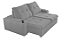 SOFA RETR IBIZA 230 C/PT COPO VEL CINZA/20 - IMPERIO - Imagem 2